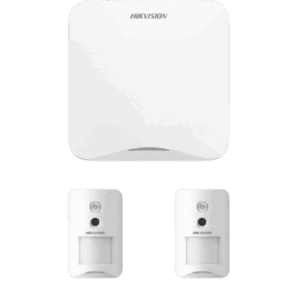 (AX HOME) KIT de Alarma AX HOME / Incluye: 1 Panel Wi-Fi / 2 Cámaras Inalámbricas + PIR / Batería de Respaldo / Compatible con Hik-Connect P2P y Hik-Partner PRO