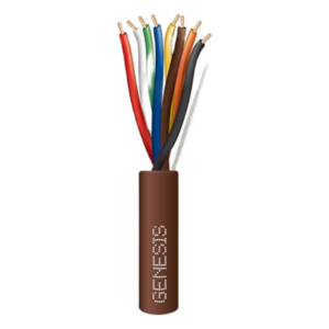 Bolsa de 38 Metros (124.67 Pies) / Alambre de Cobre / 8 x 20 AWG / Tipo CL2 / Para Interior / Color Café / Para Aplicaciones de Alarmas de Intrusión y Automatización