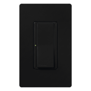 Switch Maestro de un solo polo, hasta 8 A, para multilocación con interruptores complementarios, color negro