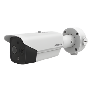 Cámara Bala IP Termográfica / Medición de Temperatura -20°C a 150°C / Alta Resolución Térmica 160 x 120 / Teleobjetivo Térmico 9.7mm / Alarma por Excepción de Temperatura / Óptica 5 MP / IP67