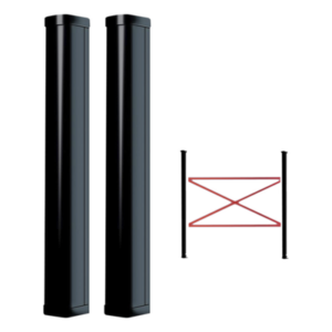 Detector Fotoeléctrico de 100 cm de Altura / Tipo Cortina para Detección Perimetral / Baterías de respaldo / Cobertura de 100 metros en exterior / Alimentación a 110/220VAC / 100 cm de Alto