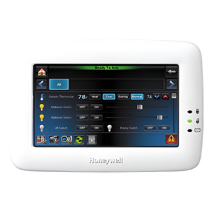 Teclado táctil de 7 pulgadas con control de automatización Z-Wave para paneles VISTA