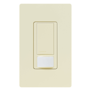 Apagador de pared Maestro con sensor de ocupación PIR y tecnología XCT, 120 V / 2 A para todo tipo de iluminación, cobertura de 81 m², color almendra