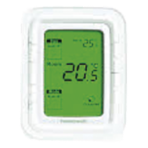 Termostato digital vertical para fan and coil de 2 y 4 tubos, control de ventilador de 3 velocidades, 120 VCA, pantalla LCD con luz de fondo verde