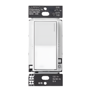 Atenuador auxiliar Sunnata de pared para control de 3 vías o escalera, 120 V, compañero cableado del atenuador principal del sistema RadioRA 3, color blanco mate (Snow)