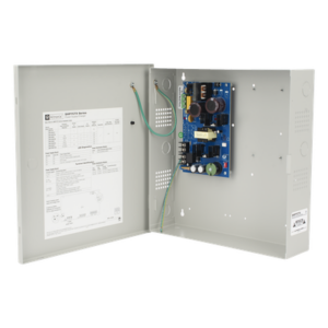 12 o 24 Vcc @ 6 Amp. / fuente de alimentación / 1 salida / capacidad de baterías de respaldo / requieren baterías