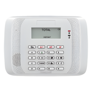 Teclado direccionable de palabras fijas con teclas retroiluminadas y 4 teclas de función programables para paneles VISTA