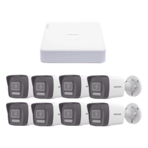 Kit IP 1080p (2 Megapixel) / NVR de 8 Canales con 8 Puertos PoE / 8 Cámaras IP Bala ColorVu Lite y Motion Detection 2.0 / Micrófono Integrado