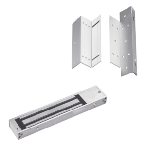 Kit para control de acceso incluye Chapa magnética de 600Lbs / Montajes L y Z