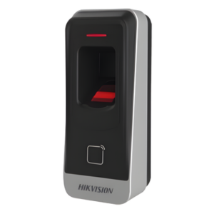 Lector esclavo MIFARE IP65 / Huella Digital / Lector de Tarjetas de Proximidad MiFare / RS-485 / Interior y Exterior / Requiere Panel de Control de Acceso Serie DS-K26 y DS-K27