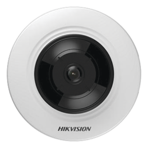 Mini Fisheye IP 5 Megapixel / Panorámica 180° - 360° / Microfono Integrado / 8 mts IR / Uso en Interior / PoE / Múltiples Vistas por iVMS-4200 / Alarmas I/O / Micro SD