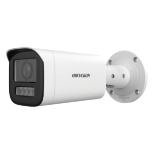 Bala IP 4 Megapíxel / Lente Motorizado 2.8 a 12 mm / Dual Light (50 mts IR + 50 mts Luz Blanca) / ACUSENSE Lite / Microfono Integrado / Exterior IP67 / WDR 120 dB / PoE / Micro SD / Alarmas I/O
