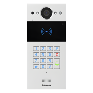 Videoportero SIP / Teclado y Lector de Tarjeta / Notificación App / Notificación Llamada Telefónica / Configuración en la Nube / POE / IP65 / Cámara de 2 MP / NFC / PIN Temporal para Visitas / Control de 2 Puertas