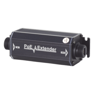 Extensor PoE / 100 Metros / Intemperie (IP66) / 60 Watts / 1 Puerto de Entrada / 1 Puerto de Salida PoE / No requiere alimentación.
