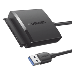 Adaptador USB 3.0 a SATA III | Compatible con Disco Duro HDD y SSD de 2.5" y 3.5" de hasta 12 TB | Velocidad USB 3.0 de hasta 5 Gbps | Alta Velocidad con UASP & TRIM | Cable de 50 cm.