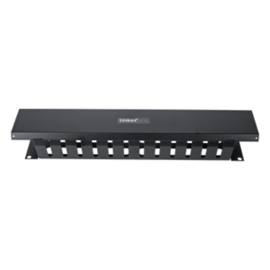 Organizador de Cables Horizontal de 2U para Rack de 19" con Cubierta Metálica