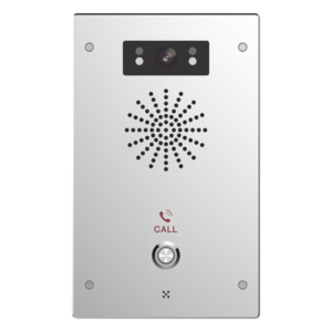 Video Intercomunicador IP, 2 líneas SIP, 2 relevadores con botón para llamada, Onvif, anti-vandálico, PoE, IP65 e IK10, PoE