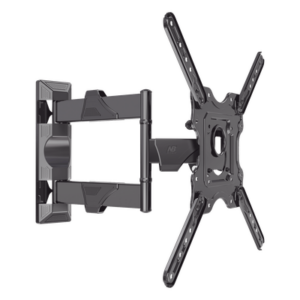 Montaje de Pared Articulado P4-NB / Pantallas de 32" a 55" / VESA 100x100 a 400x400 mm / Carga 27.2 kg (60 lbs) / Inclinación +8° a -5° / Giro 180° / Distancia de Pared 5 a 40 cm / Acero