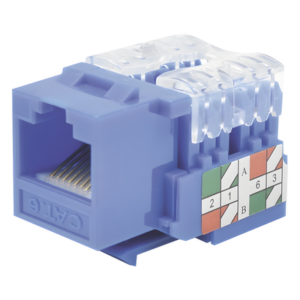 Módulo Jack 110 Cat6, Keystone para Faceplate - Color Azul
