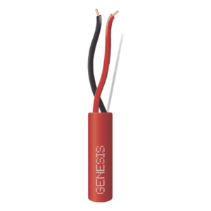 Bobina de 152 Metros (500 Pies) de Alambre / 2 x 18 AWG / Riser / Resistente al Fuego / Color Rojo / Tipo FPLR- CL3R - C(UL) -FT4 / Para Sistemas Contra Incendio o Sistemas de Evacuación
