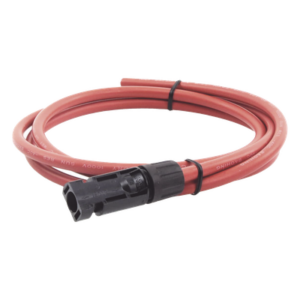 Cable Fotovoltaico, 1.5 m, Rojo, Calibre 10 AWG con Terminal MC4-M en un Extremo