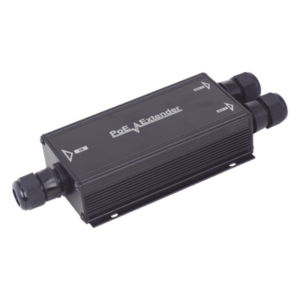 Extensor PoE/ 100 Metros / Intemperie (IP66) / 60 Watts / 1 puerto @ 2 salidas a 30 W / No requiere fuente de alimentación adicional