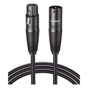 Cable para Micrófono XLR Tipo Canon Macho a Hembra | 5 Metros Plug & Play | Anti interferencias | Triple Blindaje | Alta Calidad | Color Negro