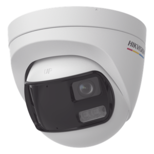 [ColorVu + Panoramica + Dual Light] Turret TURBOHD 3K (5 Megapixel) / Micrófono Integrado / Visión 180° / Imagen a Color 24/7 / 40 mts Luz Blanca + 40 mts IR / Exterior IP67 / WDR