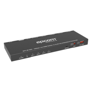 Splitter HDMI 1x4 | 1 Entrada a 4 salidas (Simultaneas) | 4K@60Hz | Extractor de Audio | Down Scaler | HDR 4:4:4 | EDID | 18Gbps