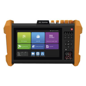 Tester Profesional Multifunción | Pantalla Táctil 7" | Láser Integrado | Cámara Integrada | Prueba IP/HD Coaxial | 4K/8K | H.265/H.265 | ONVIF | WiFi | Analizador de Cable | Medidor de Potencia Óptica y Red | TDR |