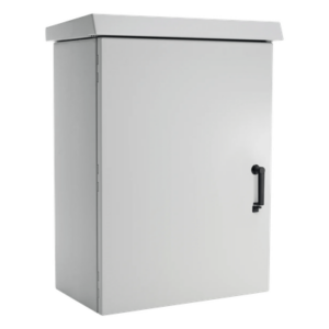 Gabinete Para Exterior OSP ComLine de 18 UR, 600 mm de Ancho, 500 mm de Profundidad De Aluminio, Color Gris Claro Con Protección NEMA 4/12/4X/3/3R; IP66
