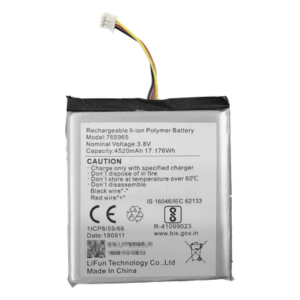 Batería de Respaldo para Panel de Alarma Hikvision / 4520 mAh / Compatible con Paneles AX PRO - AX HUB - Hibrido Versión 1 (DS-PHA64-W4P) y Repetidor AX PRO DS-PR1-WB