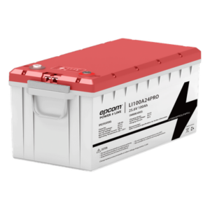 Batería LiFePO4, 2.56 kWh, 25.6V, 100AH / Con BMS Integrado / Vida Útil de más de 3500 Ciclos / Conector RS485 y CAN