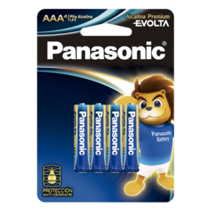 Batería Alcalina AAA 1.5V EVOLTA / No recargable / Paquete de 4 Baterías