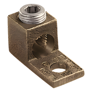 Terminal Tipo Lengüeta Recta de Cobre, Cal. 8 a 1/0 AWG,  Orificio para perno de 5/16" (7.9mm)