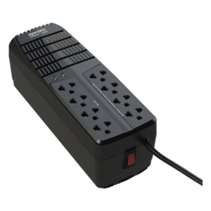 Regulador de Voltaje 1000 VA-500 W /  4 Contactos con AVR / 4 Contactos con Supresor de Picos / Protección RJ11