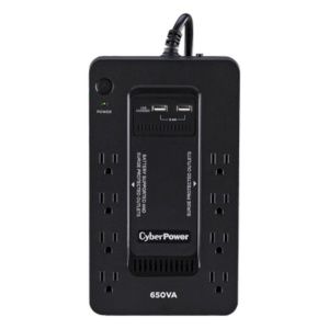 UPS de 650 VA/390 W, Topología Standby con Modo Ahorrador ECO, Entrada 120 Vca NEMA 5-15P, Con 8 Tomas NEMA 5-15R