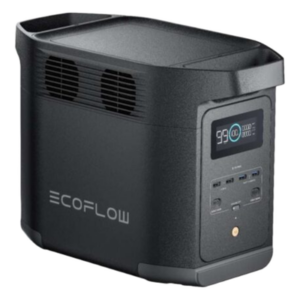 Estación de Energía Portátil de 980Wh Litio LFP / 10 Puertos AC 500 W (Max. 1000W) / 2 USB-C 100W / Cargador de Coche 10A a 12.6V / Conectividad WiFi y Bluetooth (App) / Carga Solar 500W Max.