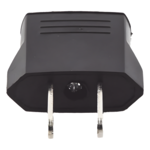 Adaptador de enchufe europea a americano, Calidad PREMIUM @ 6 A ; 110 - 250 Vca