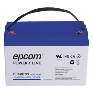 Batería de respaldo 12 V 100 Ah AGM | Certificada UL94-HB Retardo a la flama básica | Ciclo profundo | Para uso en aplicaciones fotovoltaicas y de emergencia | Terminales T4