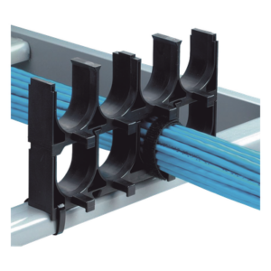Espaciador de Cables de Nylon 6.6, Con 1 Espacio de 1.25 in (31.8 mm) de Diámetro, Color Negro, 1 Pieza