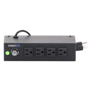 Tomacorriente de 4 Contactos (NEMA 5-15R) Voltaje Entrada/Salida: 120Vca/10A Max. Opción de Instalación en Escritorio o Pared