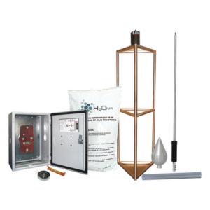 Kit de Pararrayo con Punta con Diámetro de Protección de 300 metros.