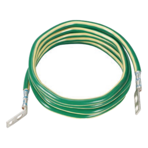Jumper para Aterrizar Equipos, 6 AWG, con Terminal Doblada a 45 Grados (LCC6-14JAWH-L) Para Conexión a Tierra y Terminal Recta (LCC6 - 14JAW-L) Para Equipos , 2.4 m de Largo