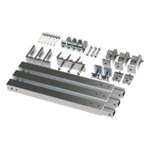 Caja de accesorios de aluminio  anodizado para montaje VEKTOR8R2700 , arreglo 1X2para techo