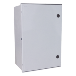 Gabinete de Poliéster IP55 Uso en Exterior (800 x 1000 x 300 mm) con Placa Trasera Interior de Plástico (Incluye Chapa y Llave).