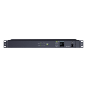 PDU ATS (Fuente Redundante Auto-transferible) Medible, Para Distribución de Energía, 2 Entradas 120 Vca NEMA5-15P, Con 10 Salidas NEMA 5-15R, Horizontal 19in, 1UR
