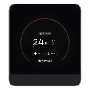 Módulo de pared con pantalla táctil capacitiva para temperatura y humedad, comunicación Sylk, BACnet MS/TP y Modbus RTU, serie TR100