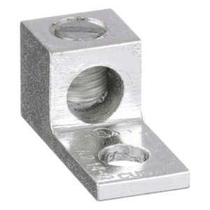 Conector Mecánico de Aluminio, de Un Orificio 1/4" y Un Barril, para Cable de 14 a 2 AWG. 1 Pieza