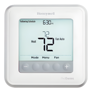 Termostato programable para bombas de calor de hasta 2 etapas calor/1 frío o sistemas convencionales de 1 calor/1 frío, serie T6 Pro